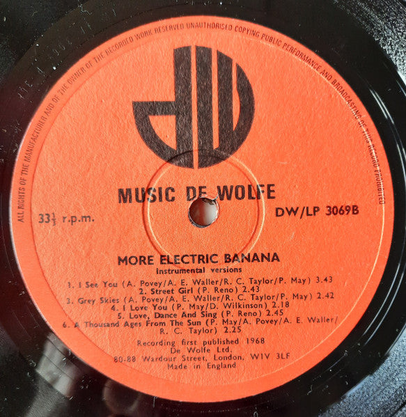 The Electric Banana : More Electric Banana (LP, Mono, RP)