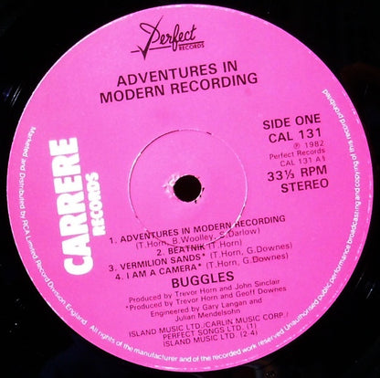 Buggles* : Adventures In Modern Recording (LP, Album)