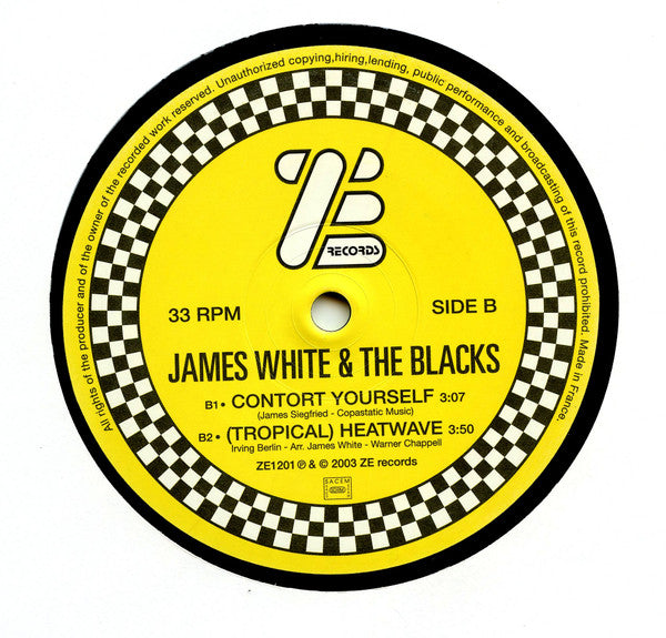James White & The Blacks : Contort Yourself (12", RE, RM)