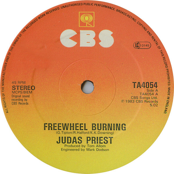 Judas Priest : Freewheel Burning (12")
