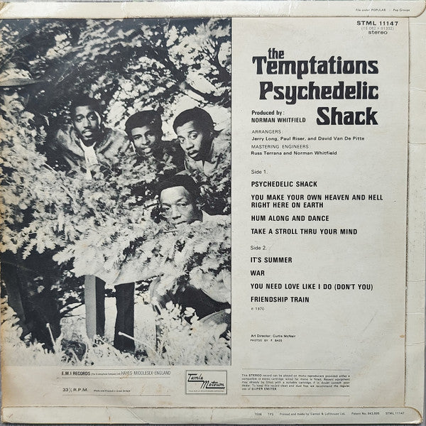 The Temptations : Psychedelic Shack (LP, Album)