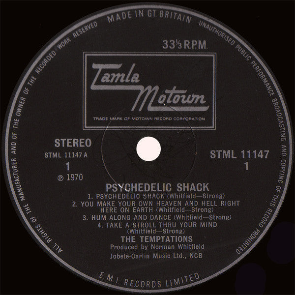 The Temptations : Psychedelic Shack (LP, Album)