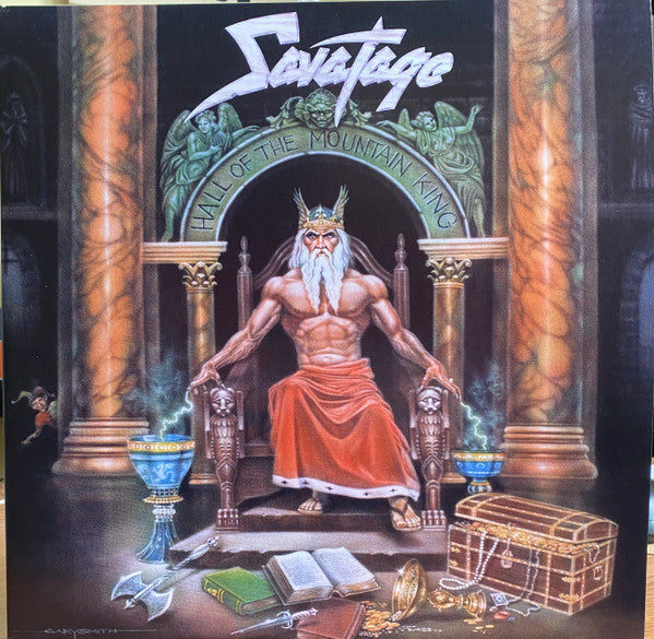 Savatage : Hall Of The Mountain King (LP, Album, RM, Gol + 7", Single + Ltd, RE, Col)