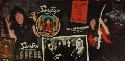 Savatage : Hall Of The Mountain King (LP, Album, RM, Gol + 7", Single + Ltd, RE, Col)