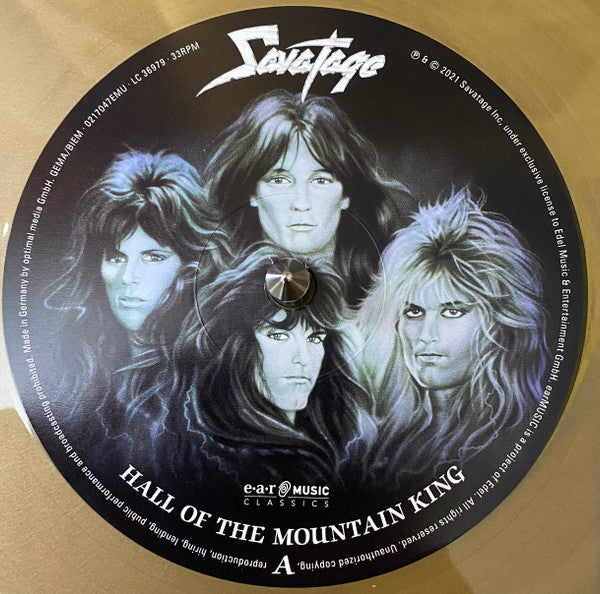 Savatage : Hall Of The Mountain King (LP, Album, RM, Gol + 7", Single + Ltd, RE, Col)
