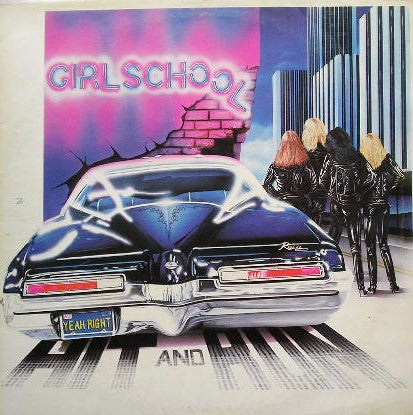 Girlschool : Hit And Run (LP, Album, Red)