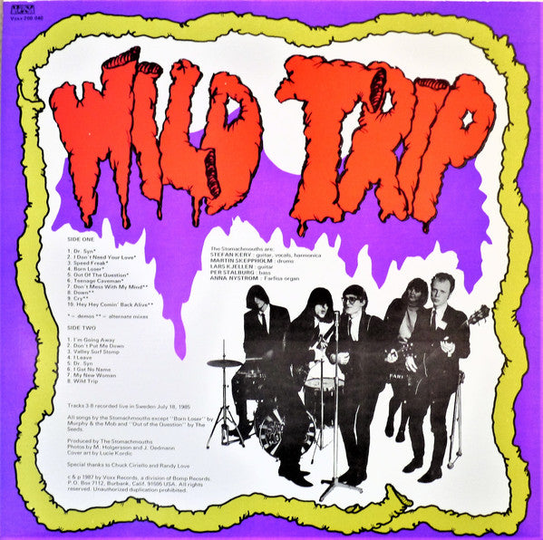 The Stomach Mouths : Wild Trip (LP, Album, RP)