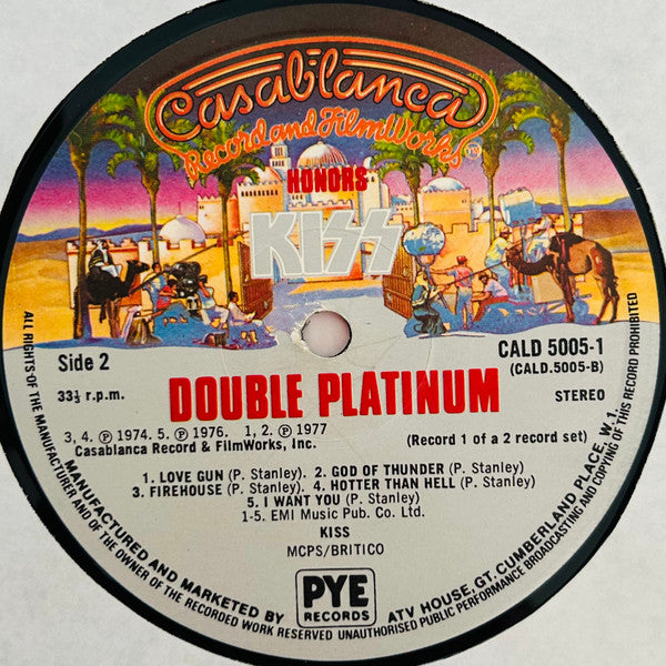 Kiss : Double Platinum (2xLP, Comp, Gat)