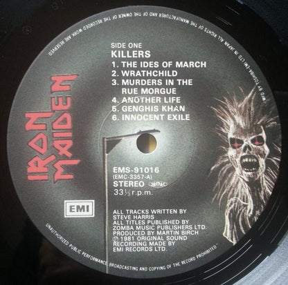 Iron Maiden = アイアン・メイデン* : Killers (LP, Album, Ltd)