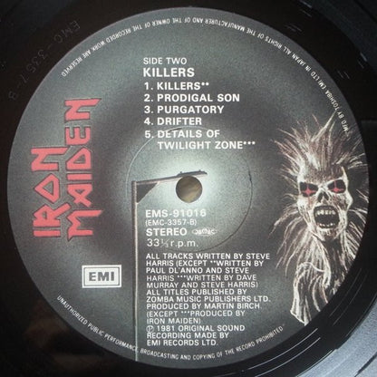 Iron Maiden = アイアン・メイデン* : Killers (LP, Album, Ltd)
