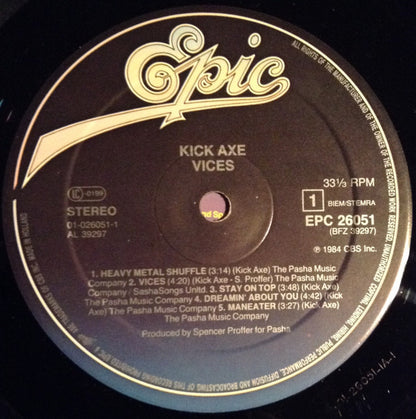 Kick Axe : Vices (LP, Album)