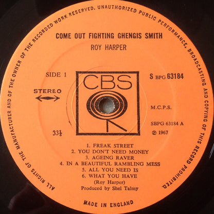 Roy Harper : Come Out Fighting Ghengis Smith (LP, Album)
