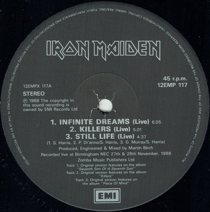 Iron Maiden : Infinite Dreams (12", S/Sided, Single, Etch, Ltd, Pos)