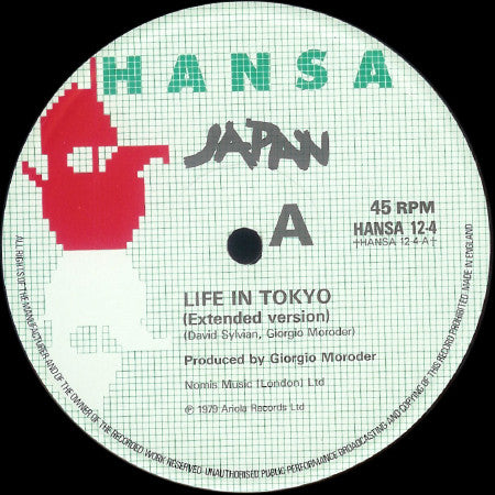 Japan : Life In Tokyo (12", Single, RE)