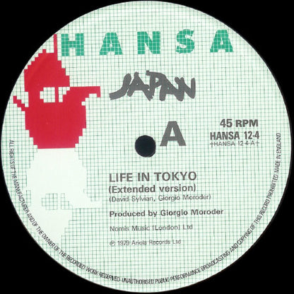 Japan : Life In Tokyo (12", Single, RE)