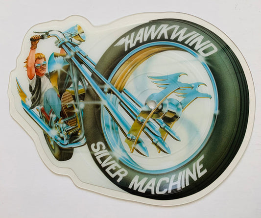 Hawkwind : Silver Machine (7", Shape, Pic)