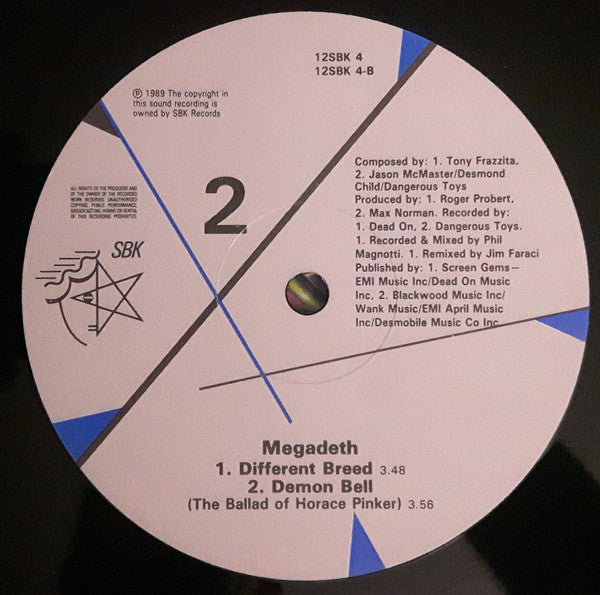 Megadeth : No More Mr. Nice Guy (12", Single, Pos)