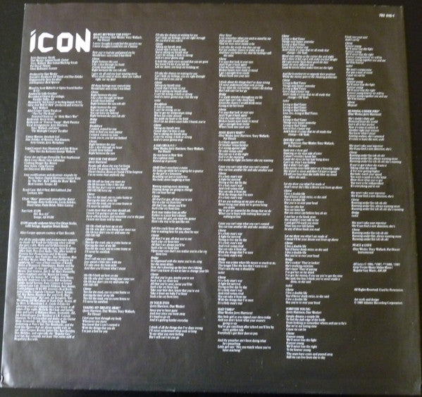 Icon (20) : Right Between The Eyes (LP, Album)