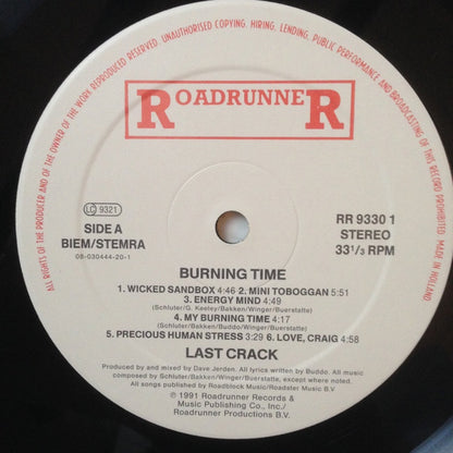 Last Crack : Burning Time (LP, Album)