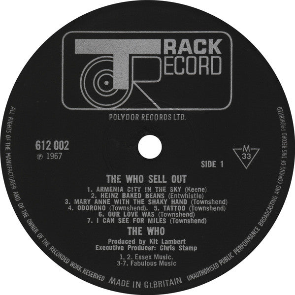 The Who : The Who Sell Out (LP, Album, Mono)