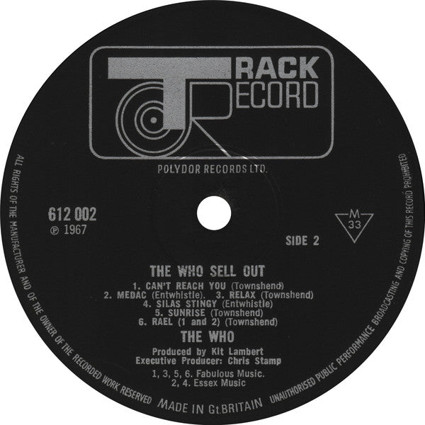 The Who : The Who Sell Out (LP, Album, Mono)