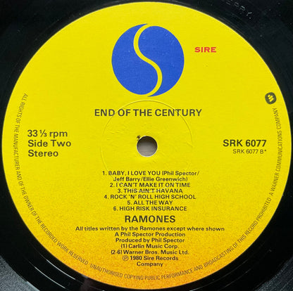 Ramones : End Of The Century (LP, Album)