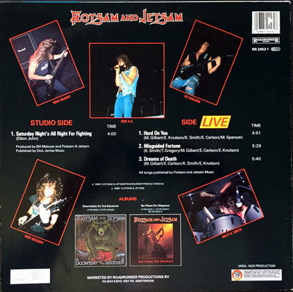 Flotsam And Jetsam : Saturday Night's All Right For Fighting (12")