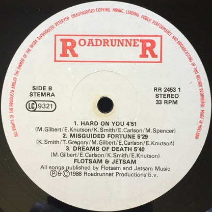 Flotsam And Jetsam : Saturday Night's All Right For Fighting (12")