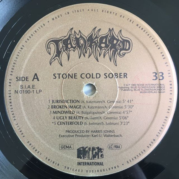 Tankard : Stone Cold Sober (LP, Album)