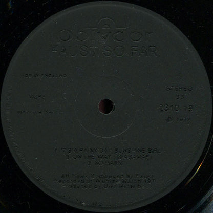 Faust : So Far (LP, Album)