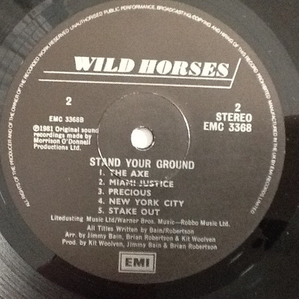 Wild Horses : Stand Your Ground (LP, Album)