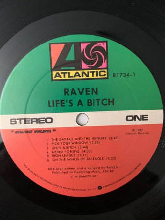 Raven (6) : Life's A Bitch (LP, Album)
