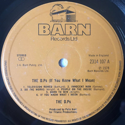 The DP's* : If You Know What I Mean (LP, Album)