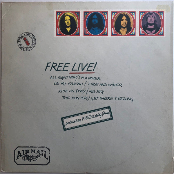 Free : Free Live (LP, Album, RP, Env)