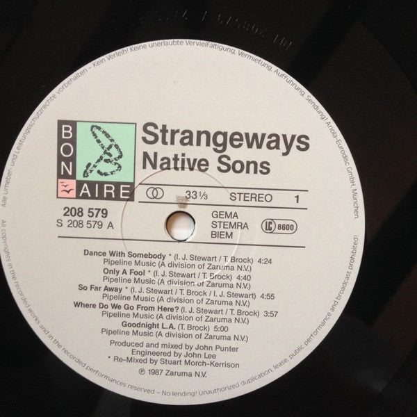 Strangeways (2) : Native Sons (LP, Album)