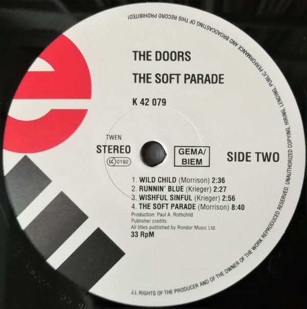 The Doors : The Soft Parade (LP, Album, RE)