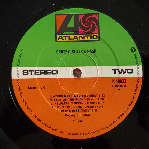 Crosby, Stills & Nash : Crosby, Stills & Nash (LP, Album, RE, Gat)