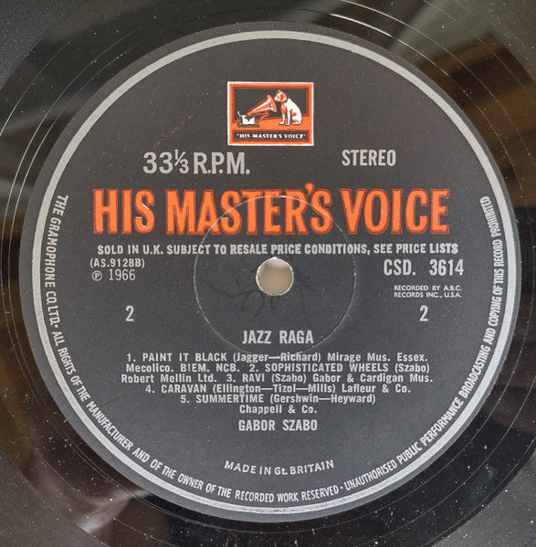 Gabor Szabo : Jazz Raga (LP, Album)