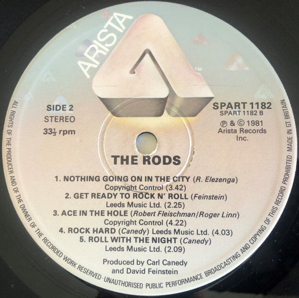 The Rods : The Rods (LP, Album)