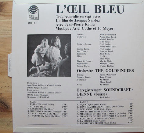 The Goldfingers*, Ariel Cuche & Jo Meyer (2) : L'Oeil Bleu (LP, Album, RE)