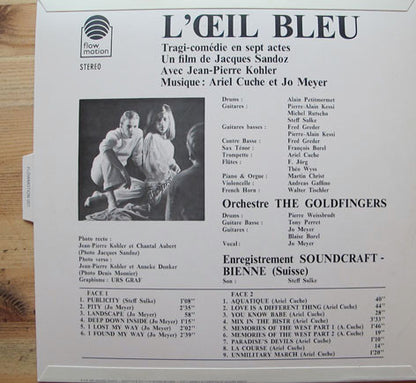 The Goldfingers*, Ariel Cuche & Jo Meyer (2) : L'Oeil Bleu (LP, Album, RE)
