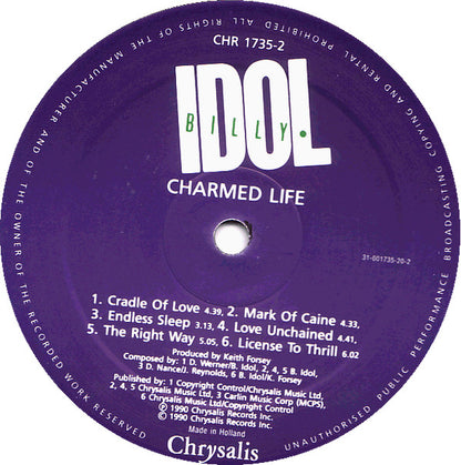 Billy Idol : Charmed Life (LP, Album)