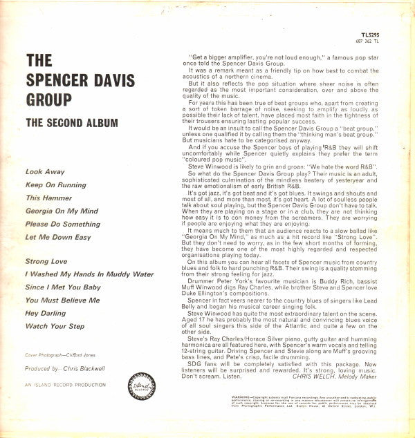 The Spencer Davis Group : The Second Album (LP, Album, Mono)