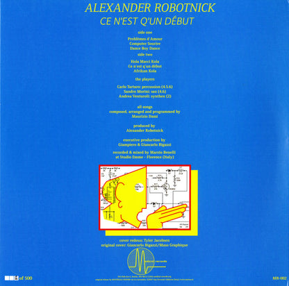 Alexander Robotnick : Ce N'Est Q'Un Début (LP, Album, Ltd, Num, RE, Blu)