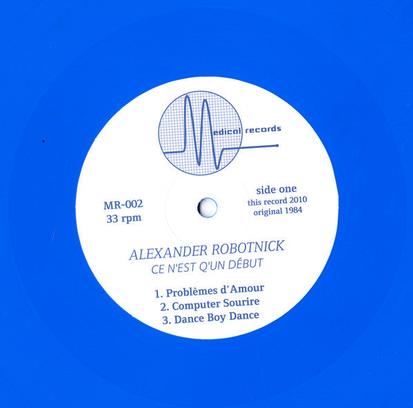 Alexander Robotnick : Ce N'Est Q'Un Début (LP, Album, Ltd, Num, RE, Blu)