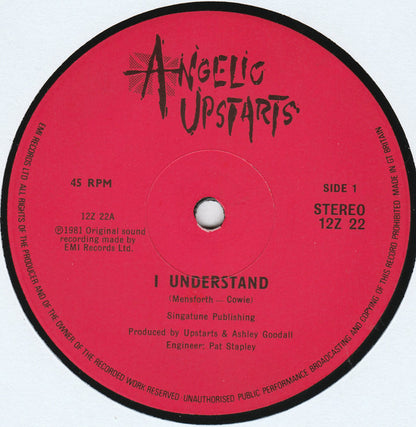 Angelic Upstarts : I Understand (12", Single)