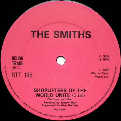 The Smiths : Shoplifters Of The World Unite (12", Single, MP)