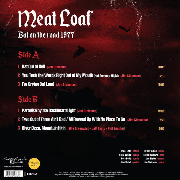 Meat Loaf : Bat On The Road 1977 (LP, Unofficial)