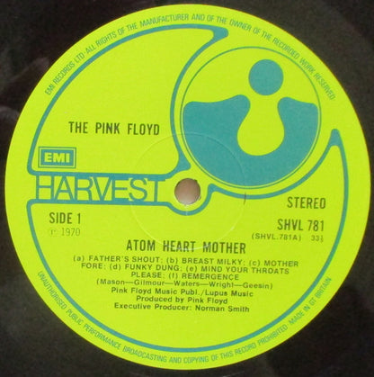 Pink Floyd : Atom Heart Mother (LP, Album, RE)
