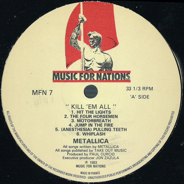 Metallica : Kill 'Em All (LP, Album)